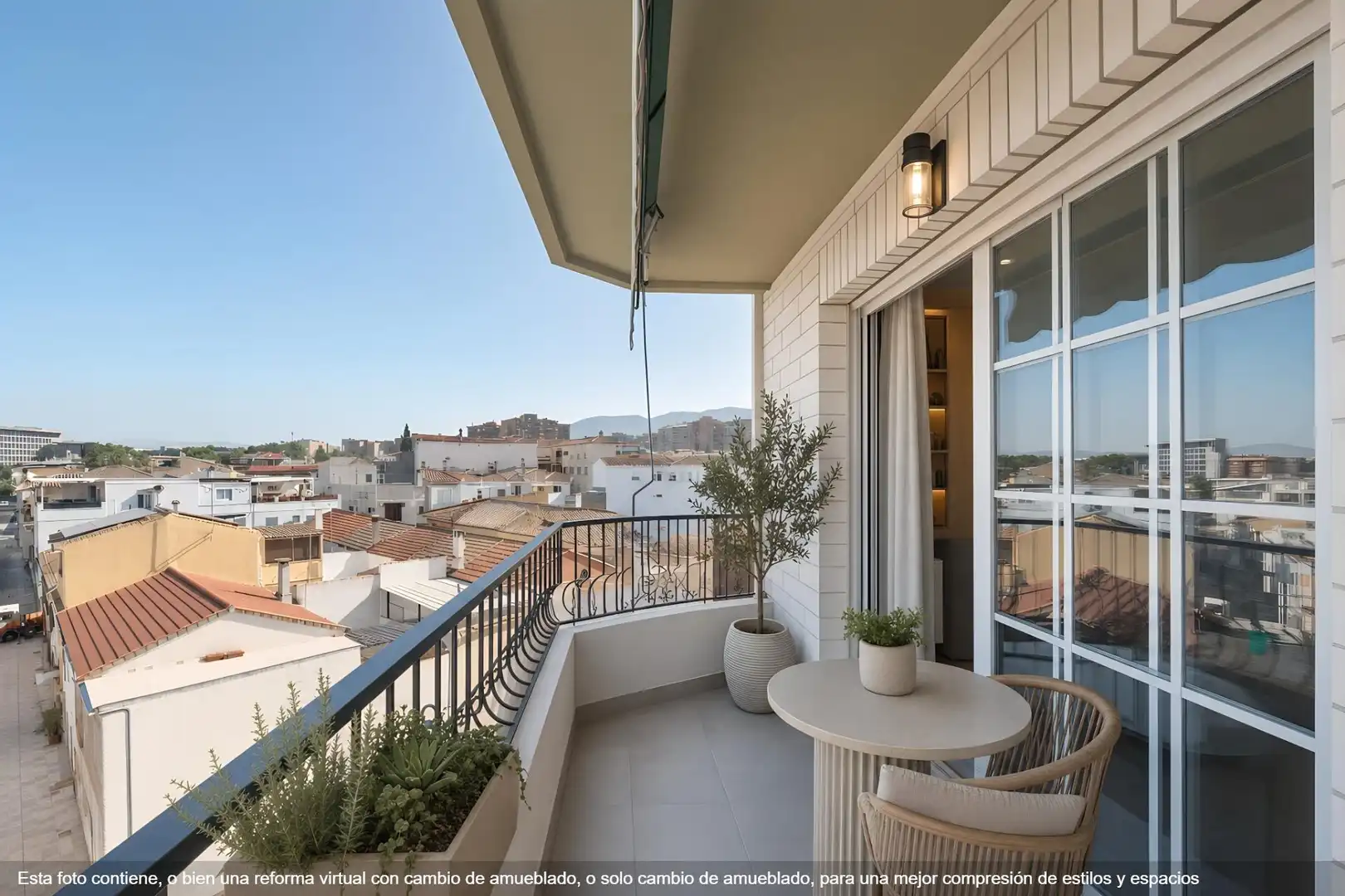 Balcony of Flat for sale in Granada  with Air Conditioner, Terrace and Alarm