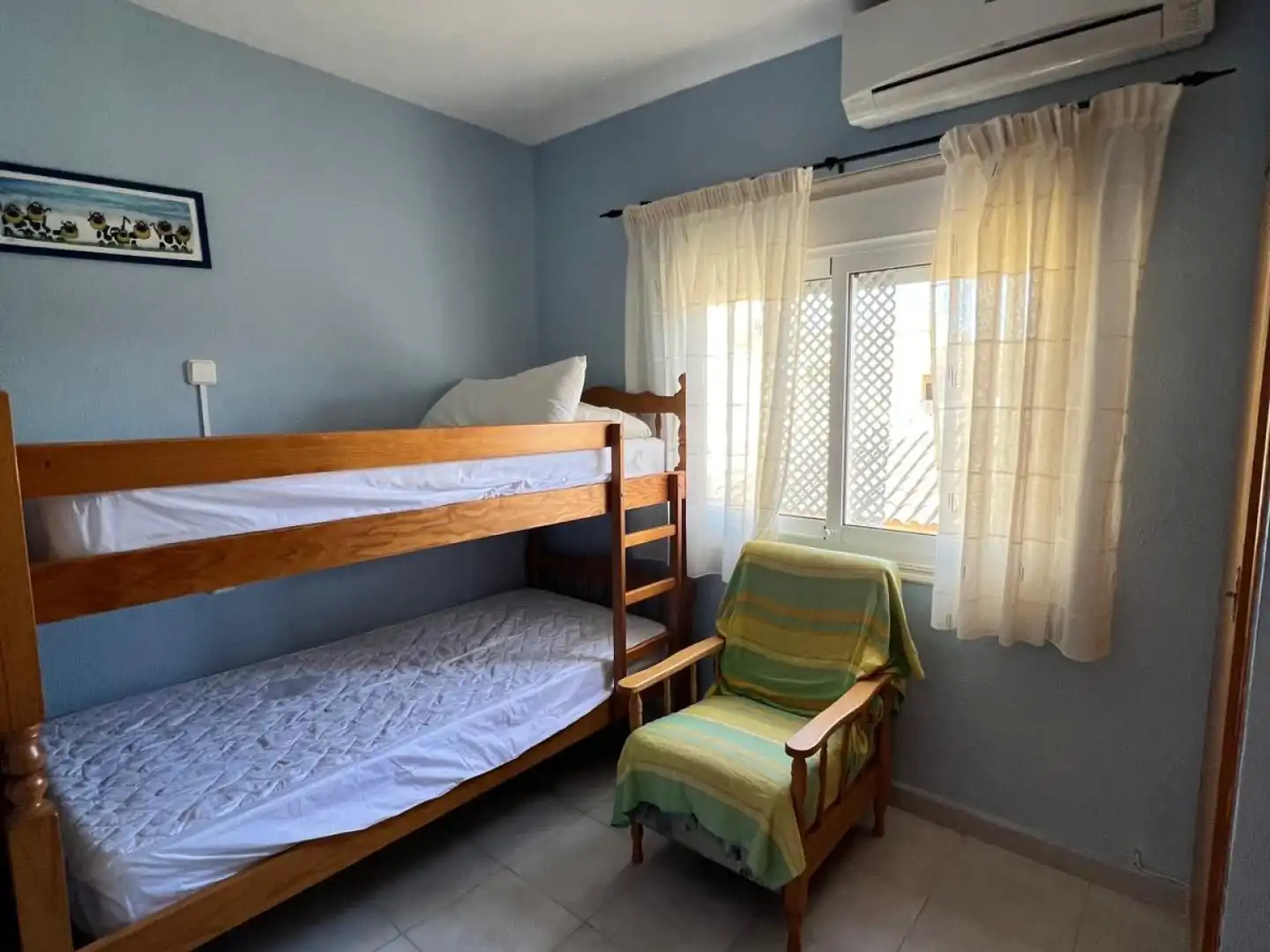 Habitación de Apartamento de alquiler en Mazarrón con Aire acondicionado, Calefacción y Terraza