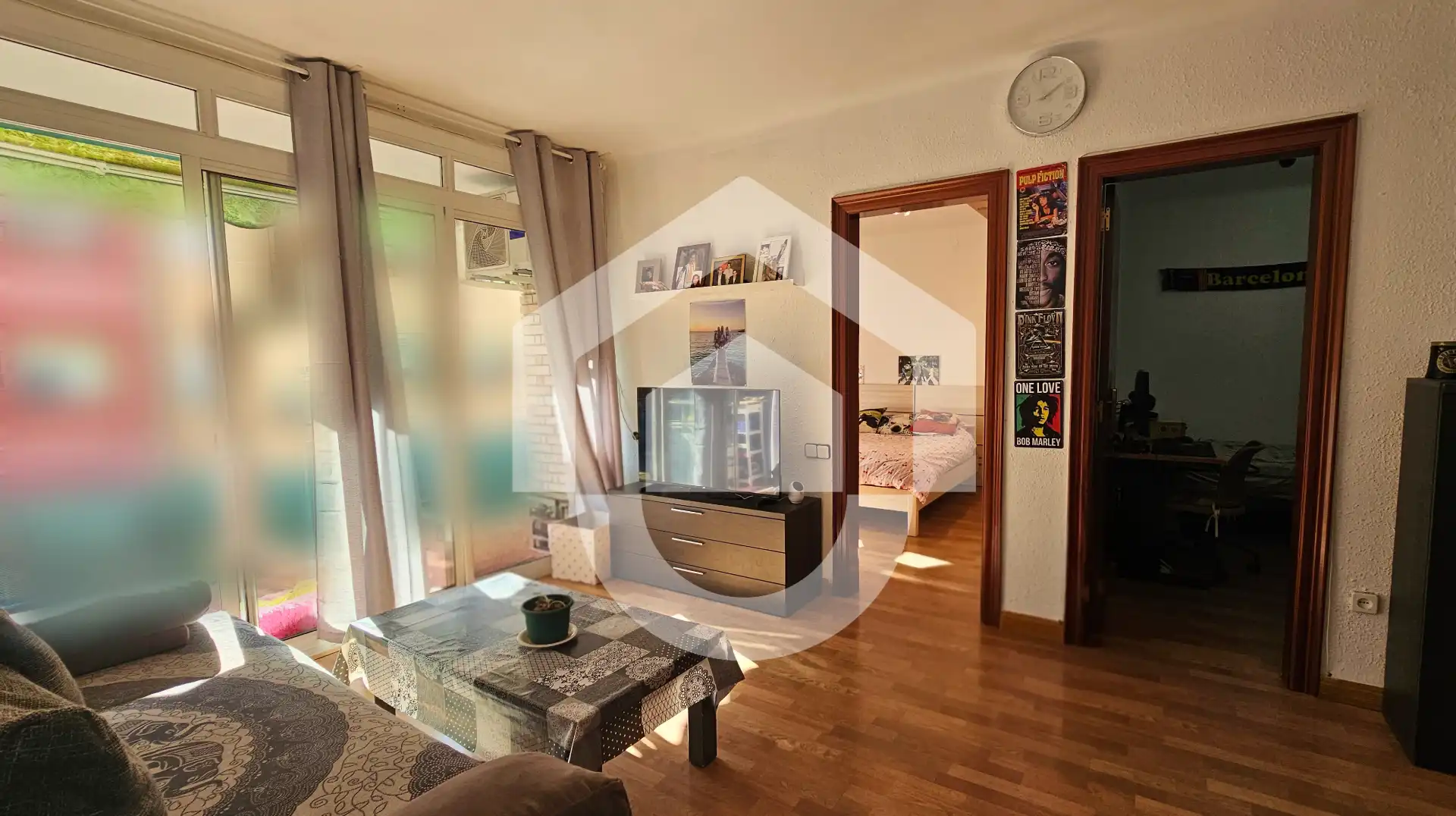 Sala de estar de Piso en venta en  Barcelona Capital con Aire acondicionado y Balcón