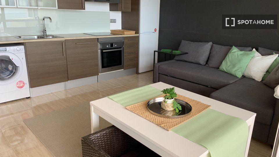 Living room of Flat to rent in Sant Pere de Ribes  with Air Conditioner, Heating and Furnished