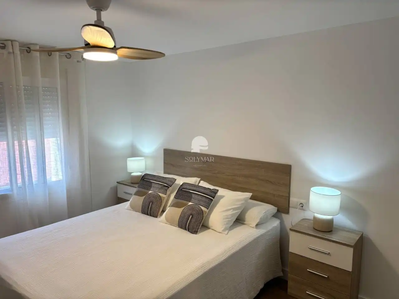 Schlafzimmer von Haus oder Chalet zur Miete in Canillas de Aceituno mit Klimaanlage, Privatgarten und Terrasse