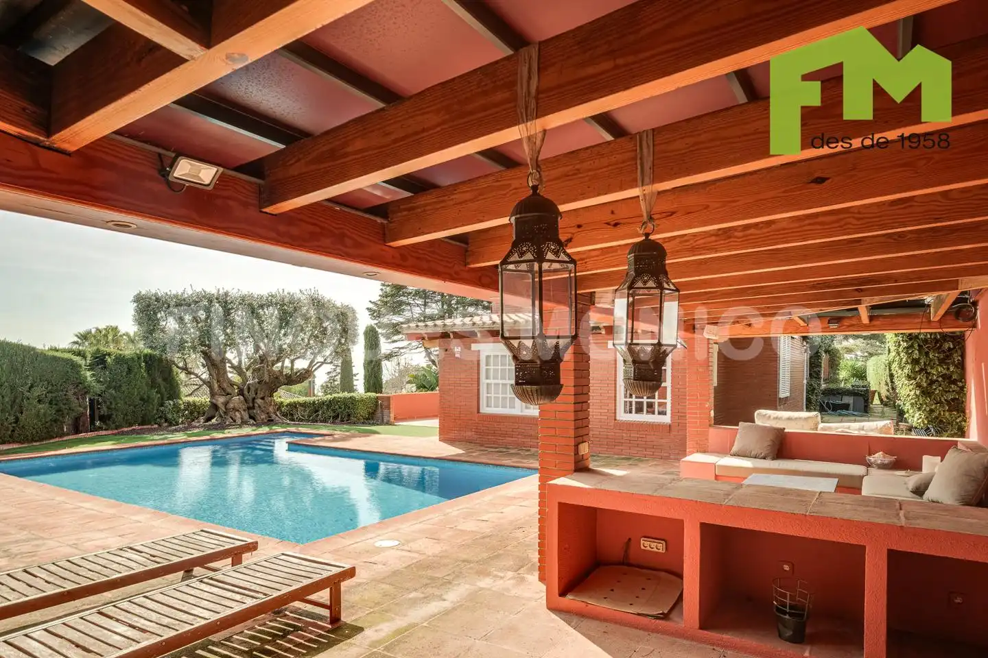 Terraza de Casa o chalet en venta en Teià con Aire acondicionado, Calefacción y Jardín privado
