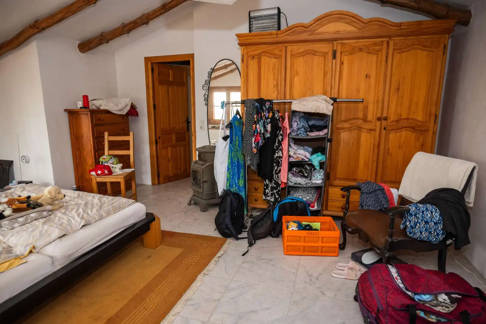 Bedroom of Houses for sale in Canillas de Albaida  with Air Conditioner, Private garden and Terrace