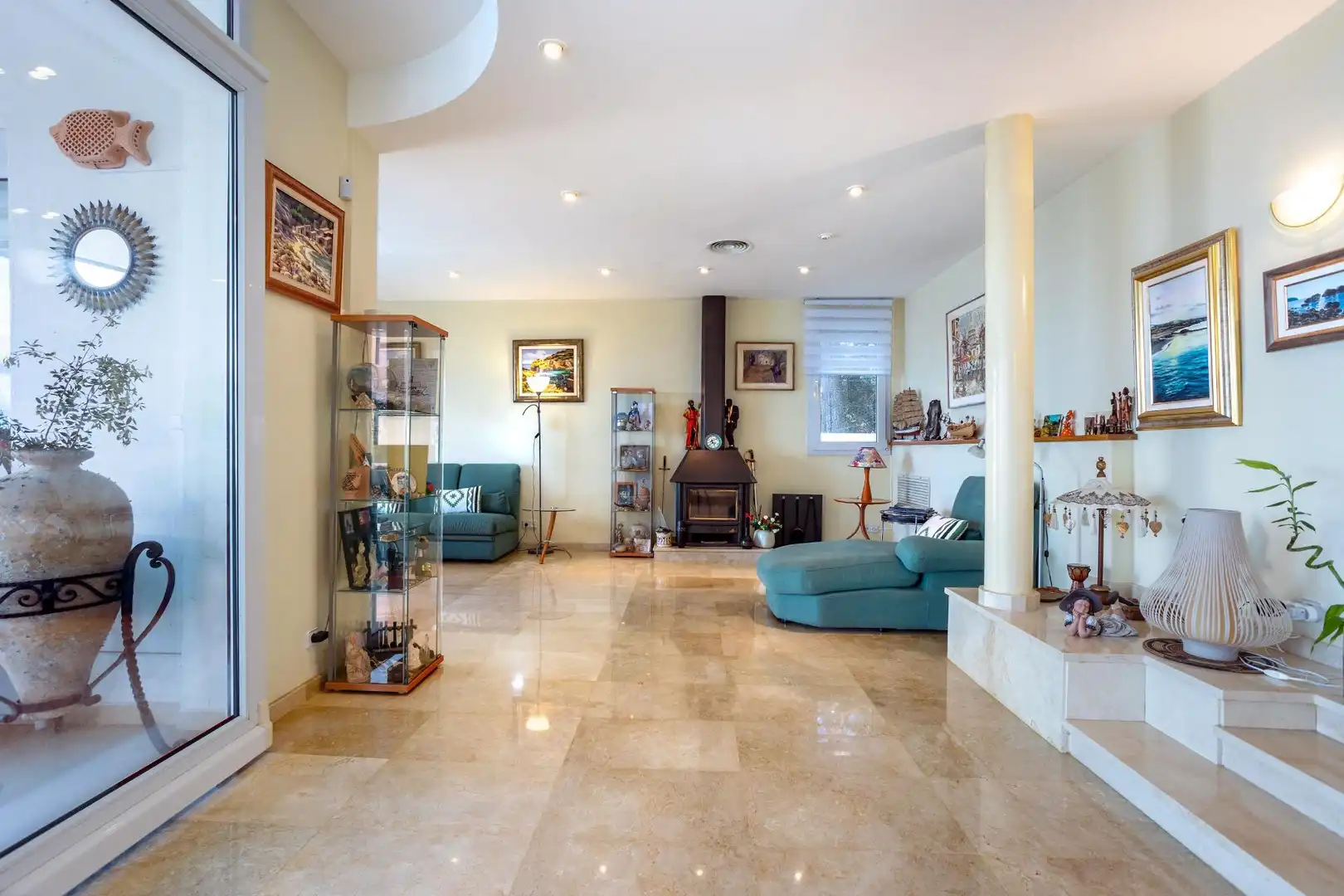 Sala d'estar de Casa o xalet en venda en Llucmajor amb Aire condicionat, Calefacció i Jardí privat