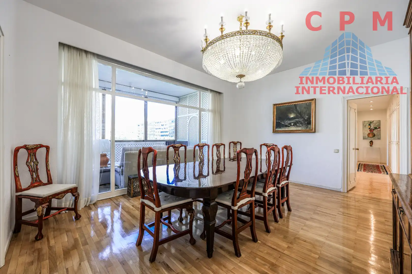 Comedor de Piso de alquiler en Madrid con Aire acondicionado, Calefacción y Parquet