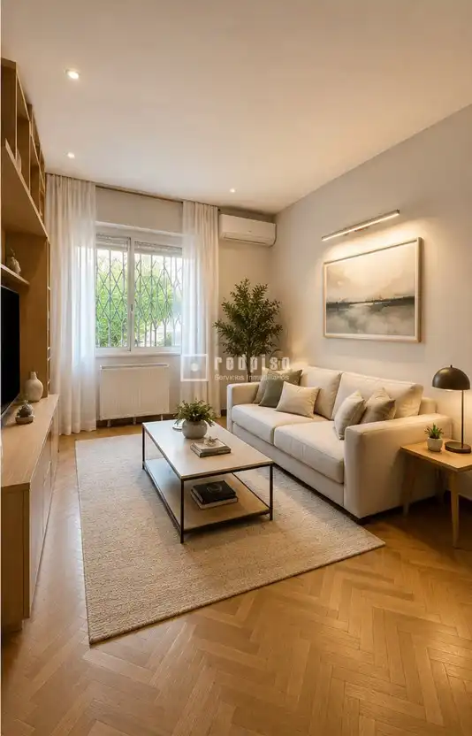 Wohnzimmer von Wohnung zum Verkauf in Madrid mit Parkett