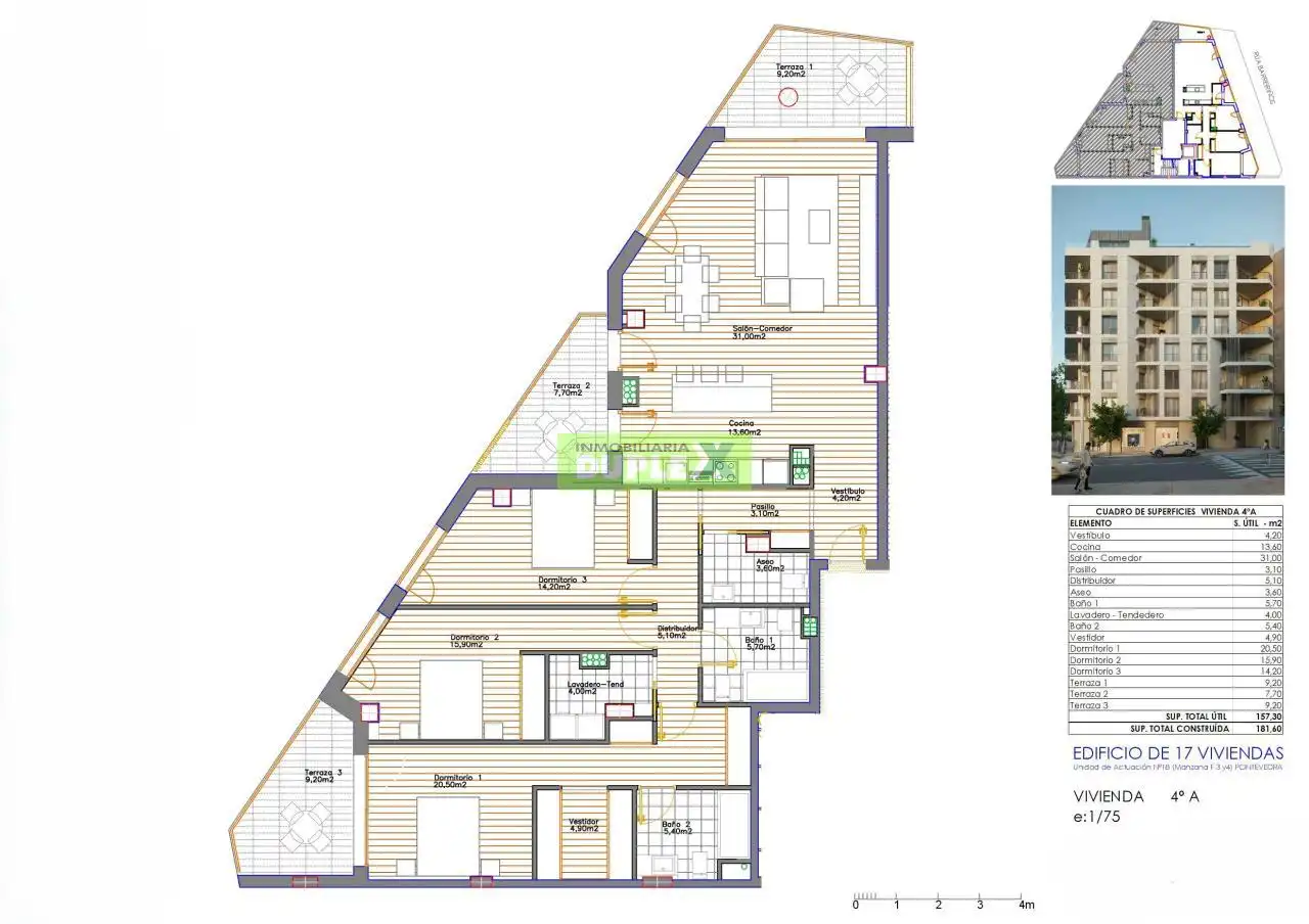 Appartement compact avec ascenseur à vendre à Zona de Plaza de Barcelos