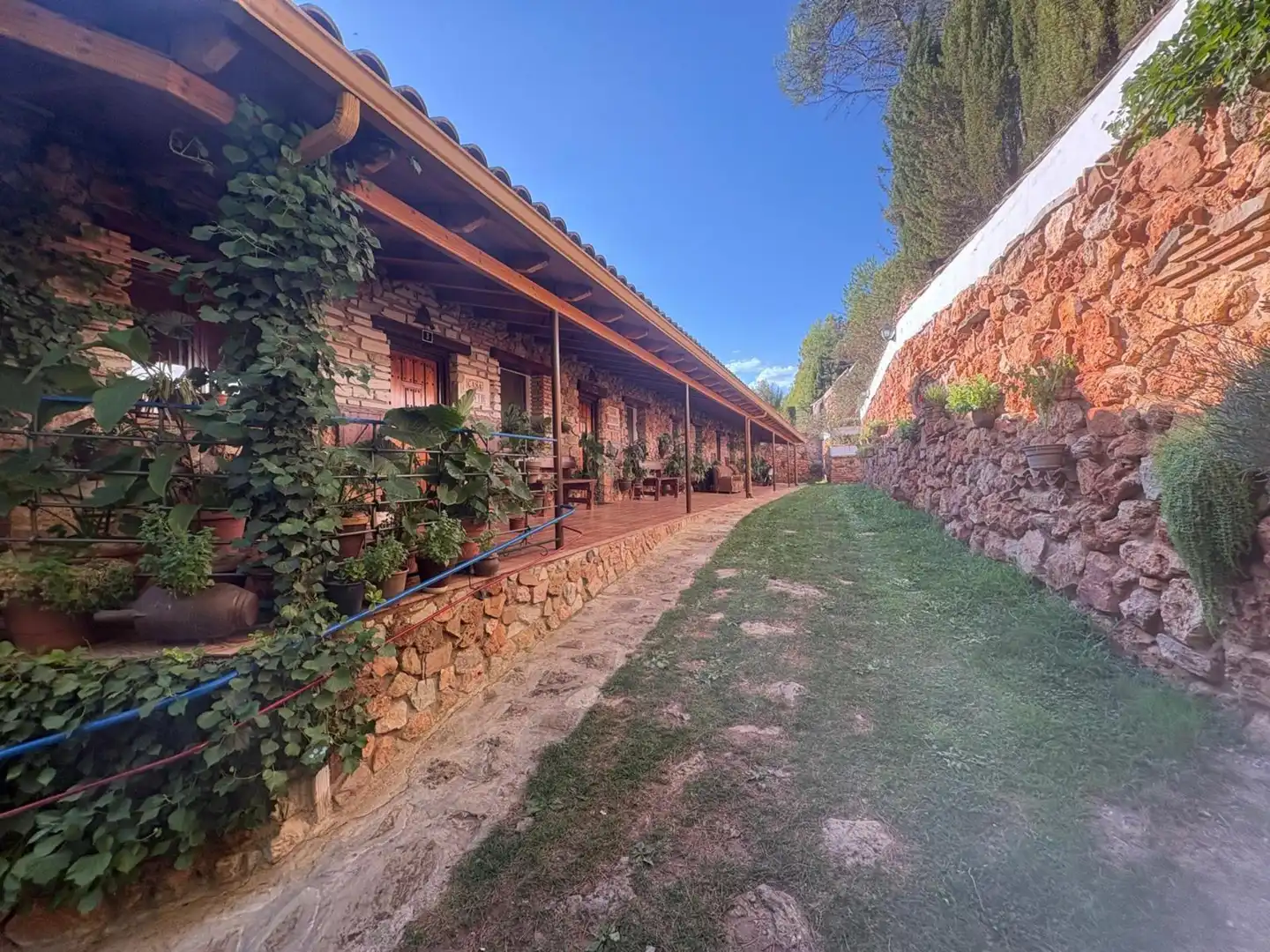 Terraza de Finca rústica en venta en Benatae con Calefacción, Jardín privado y Piscina