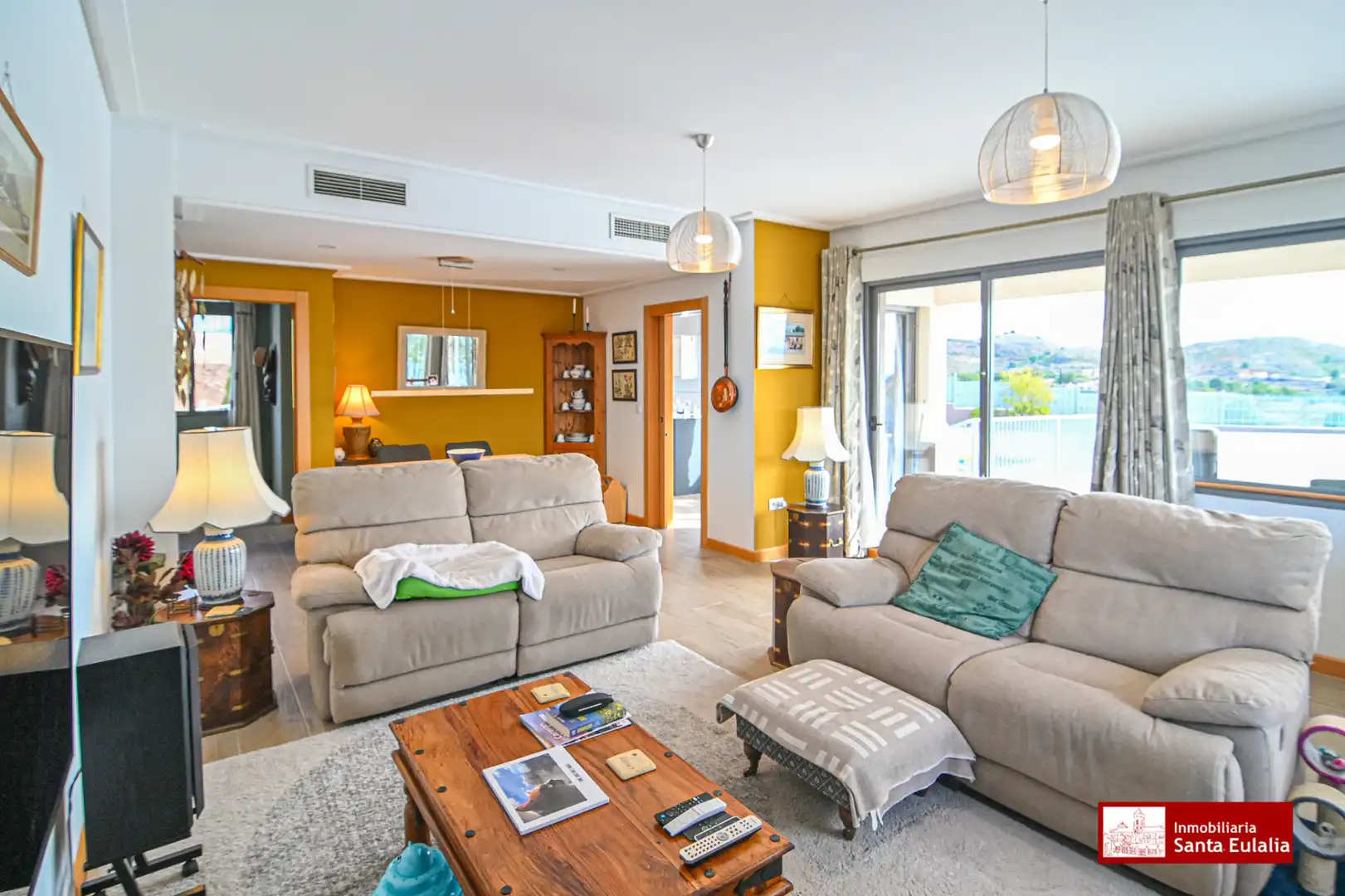 Sala de estar de Casa o chalet en venta en Aledo con Aire acondicionado, Calefacción y Terraza