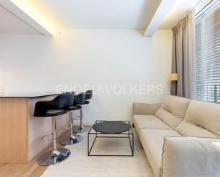 Sala d'estar de Apartament de lloguer en  Barcelona Capital amb Aire condicionat