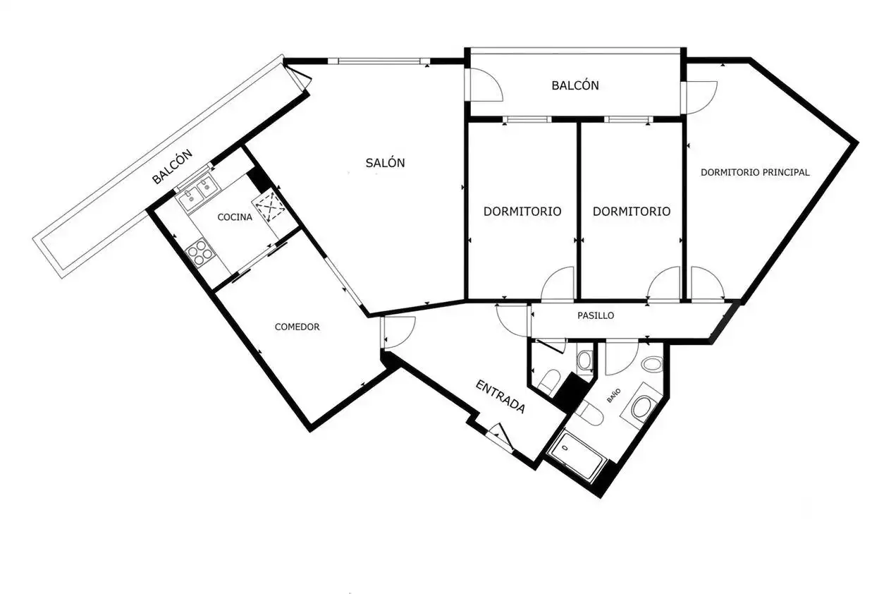 Wohnung zum Verkauf in Valencia mit Klimaanlage, Heizung und Terrasse