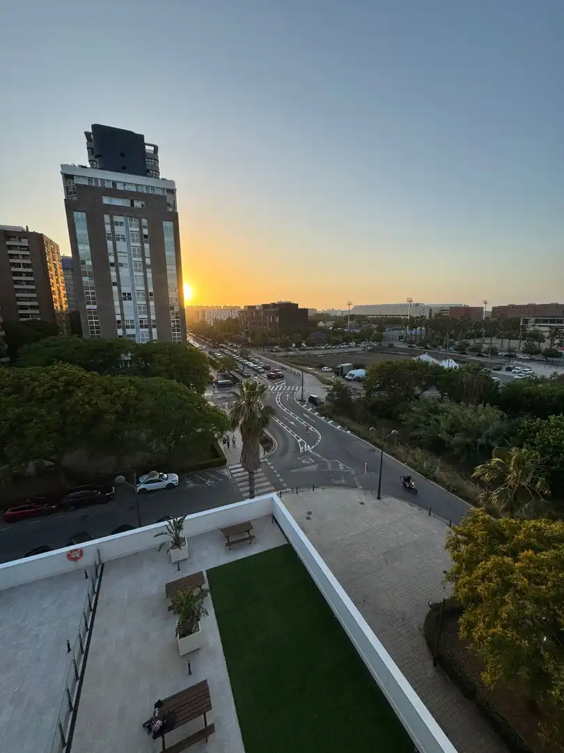 Exterior view of Flat for sale in Valencia  with Air Conditioner, Heating and Private garden