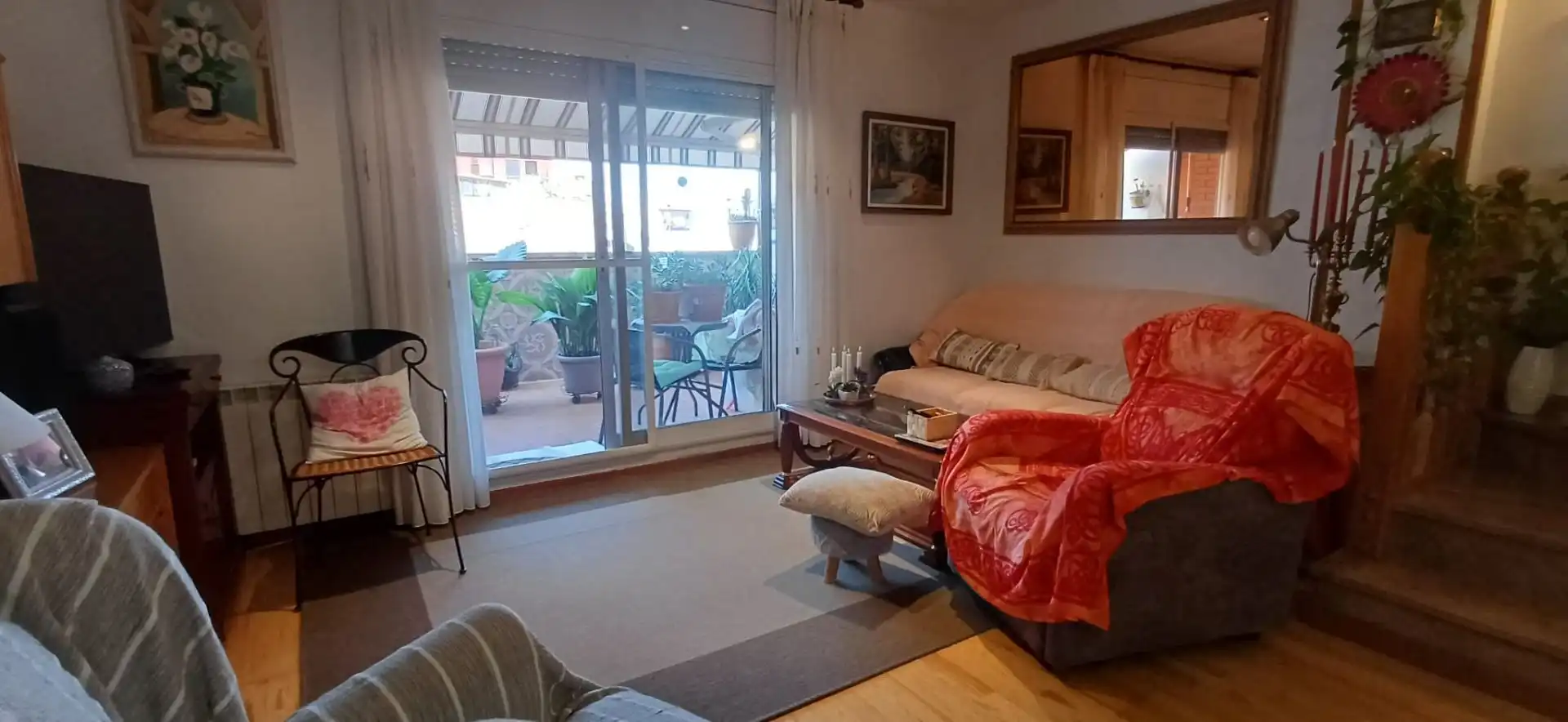 Sala d'estar de Casa adosada en venda en Lleida amb Aire condicionat i Calefacció