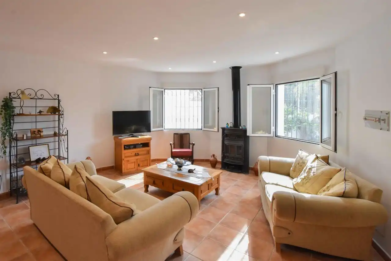 Sala de estar de Casa o chalet en venta en Huércal-Overa con Aire acondicionado, Piscina y Amueblado
