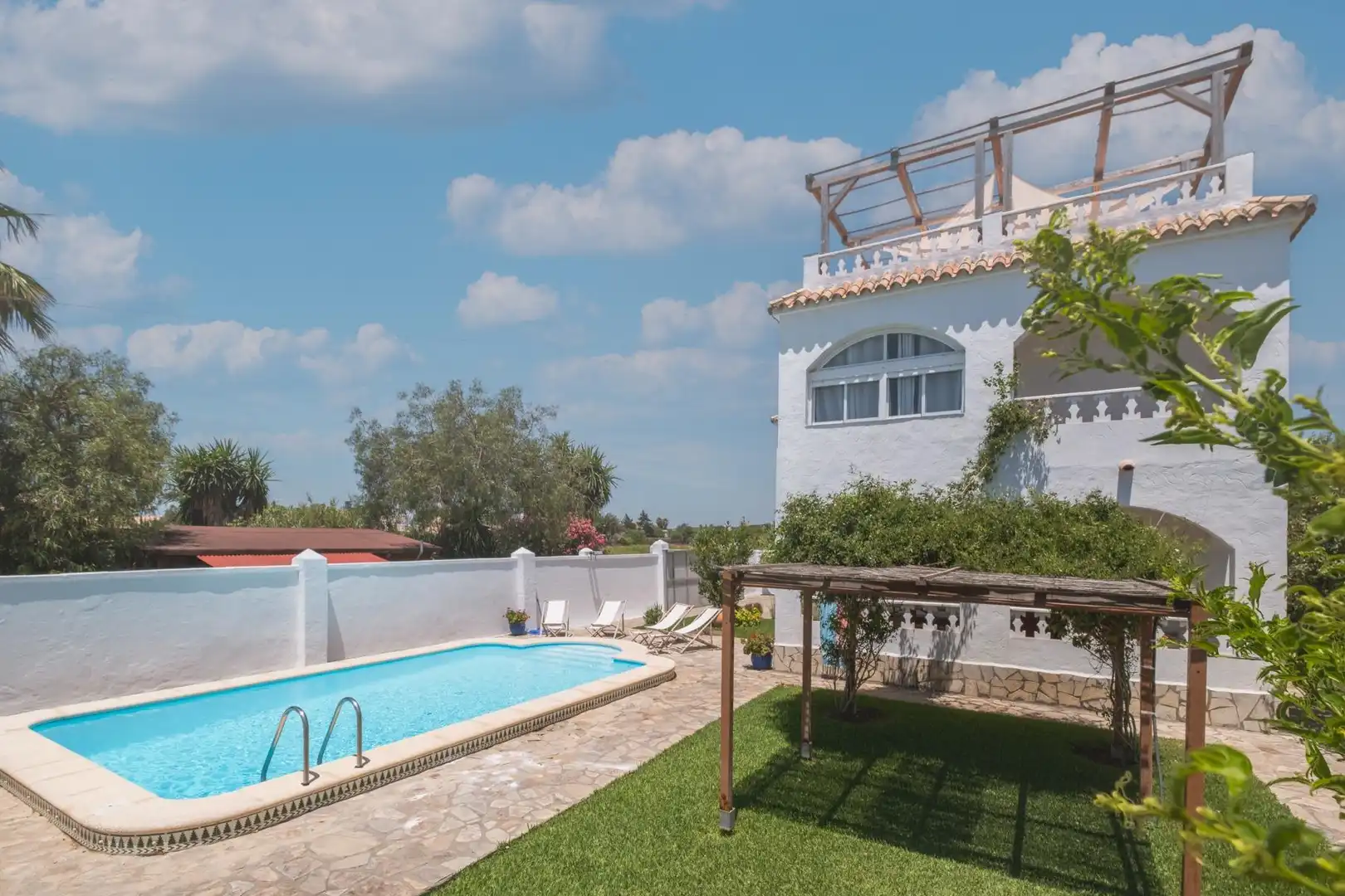 Swimming pool of Country homes for sale in Barbate  with Private garden, Terrace and Storage room