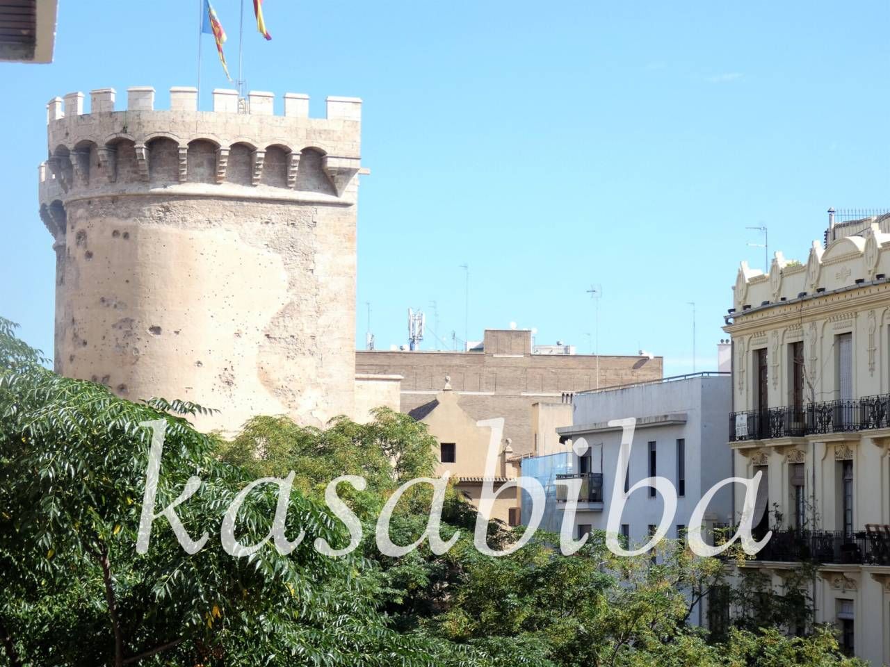 Exterior view of Flat to rent in  Valencia Capital  with Air Conditioner, Heating and Furnished