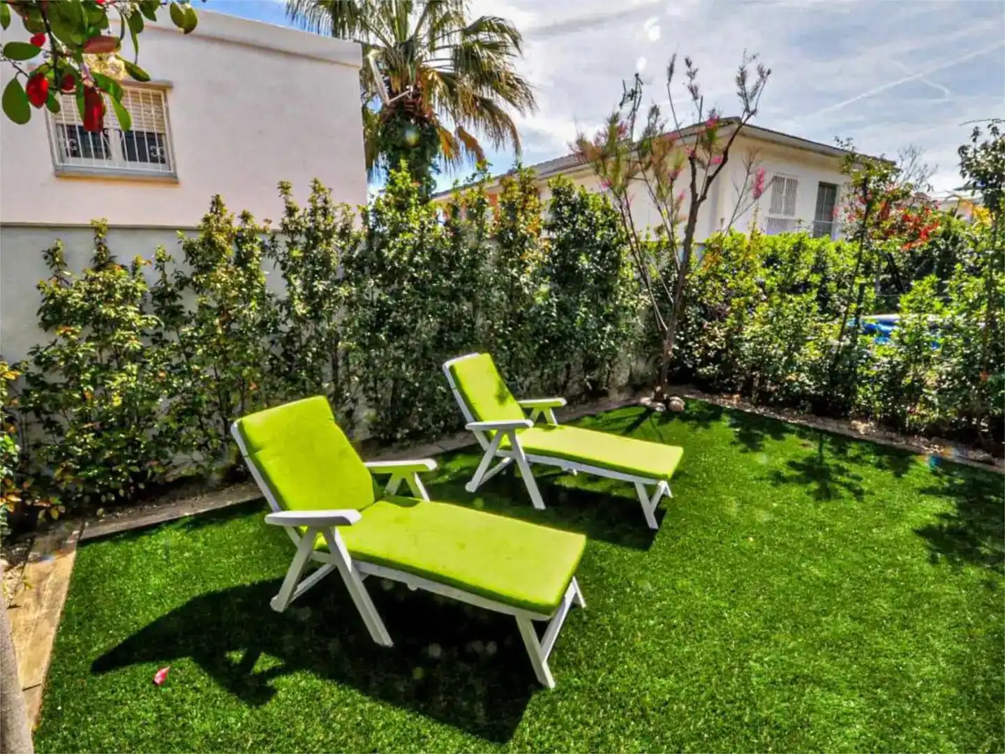 Terraza de Casa o chalet de alquiler en Cambrils con Aire acondicionado, Jardín privado y Piscina