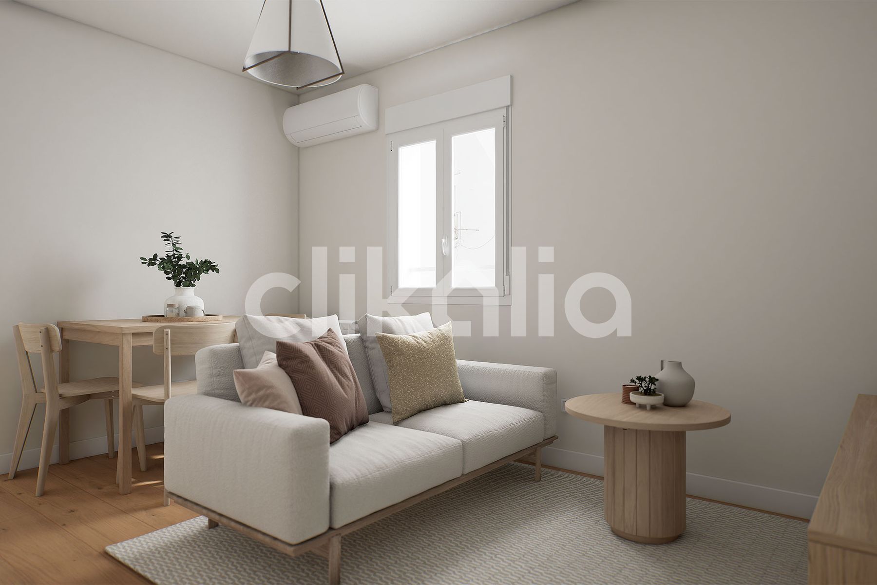 Sala de estar de Piso en venta en  Madrid Capital con Aire acondicionado