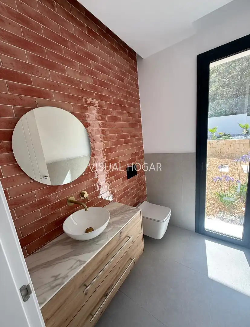 Bathroom of Houses for sale in Benissa  with Air Conditioner, Heating and Private garden