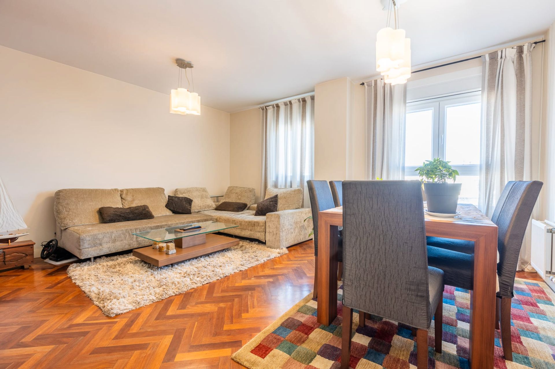 Sala de estar de Ático en venta en A Coruña Capital  con Calefacción, Trastero y Amueblado