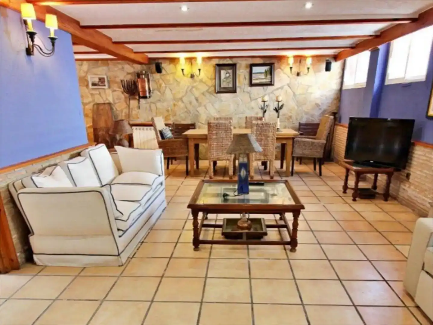 Sala d'estar de Casa o xalet en venda en Benicasim / Benicàssim amb Aire condicionat, Piscina i Balcó