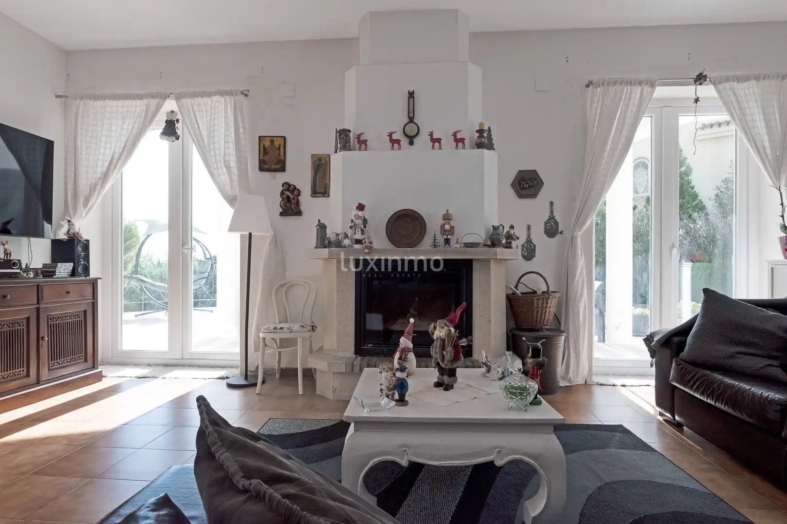 Sala de estar de Casa o chalet en venta en Altea con Aire acondicionado, Calefacción y Jardín privado