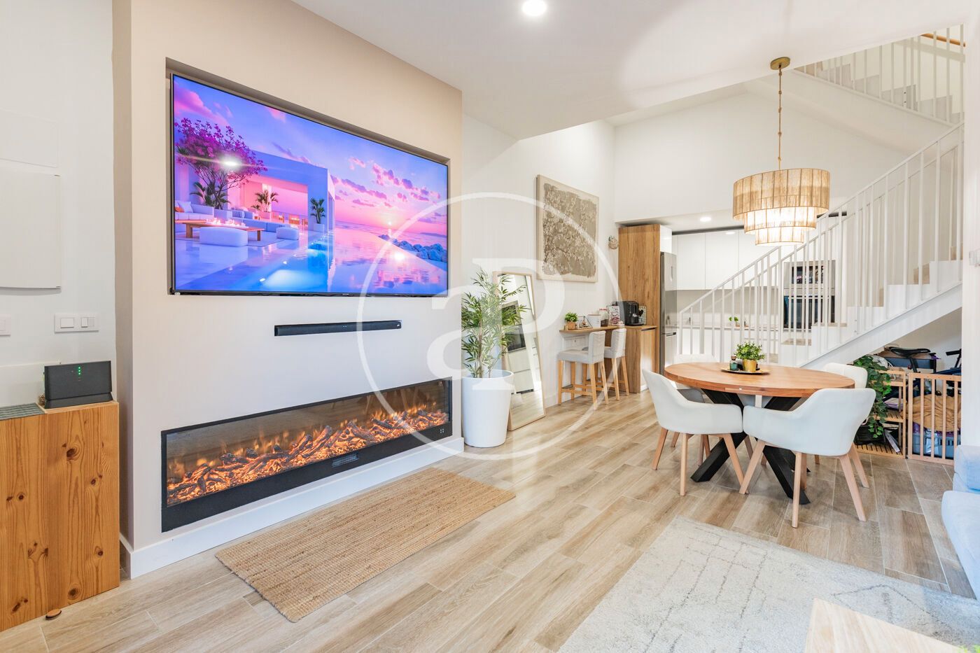 Living room of Loft for sale in San Sebastián de los Reyes  with Air Conditioner, Heating and Private garden