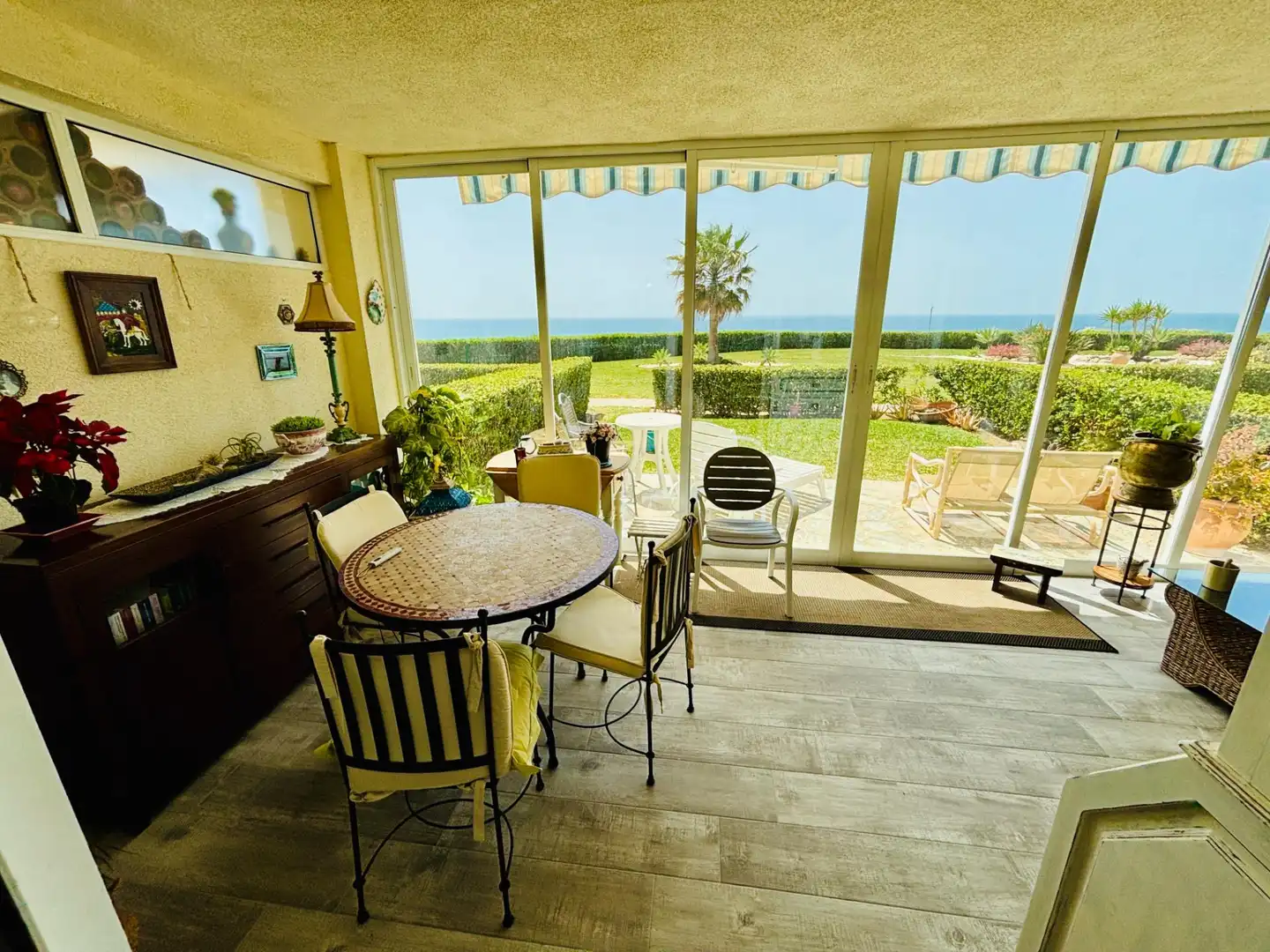 Terrassa de Apartament en venda en Mijas amb Aire condicionat, Calefacció i Jardí privat