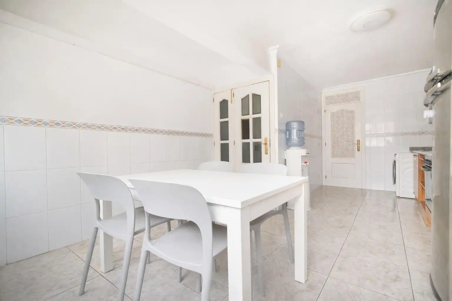 Esszimmer von Wohnungen zum Verkauf in  Palma de Mallorca mit Klimaanlage, Privatgarten und Parkett