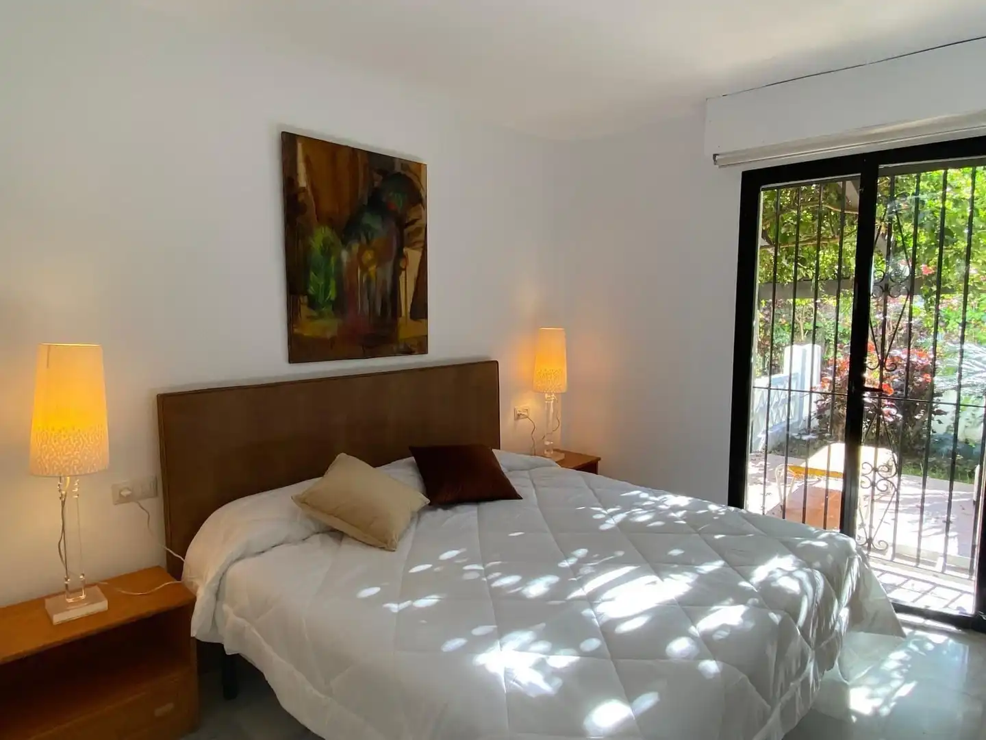 Bedroom of Apartments for rent in Marbella  with Air Conditioner, Furnished and Washing machine