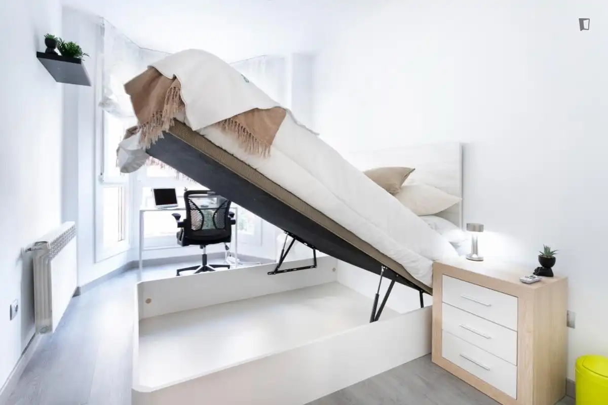 Bedroom of Apartments for rent in Madrid  with Heating, Furnished and Oven