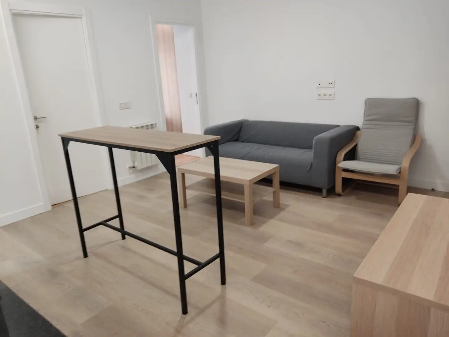 Living room of Flat for share in Madrid  with Heating, Furnished and Oven