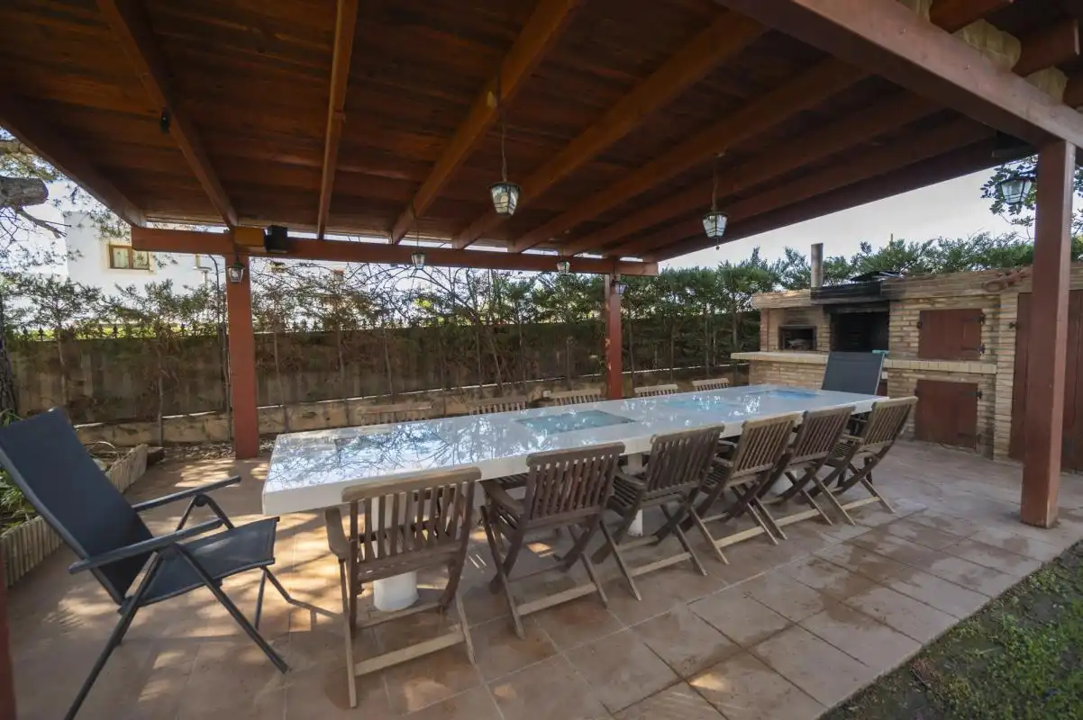 Terraza de Casa o chalet de alquiler en Sant Josep de sa Talaia con Aire acondicionado, Calefacción y Jardín privado