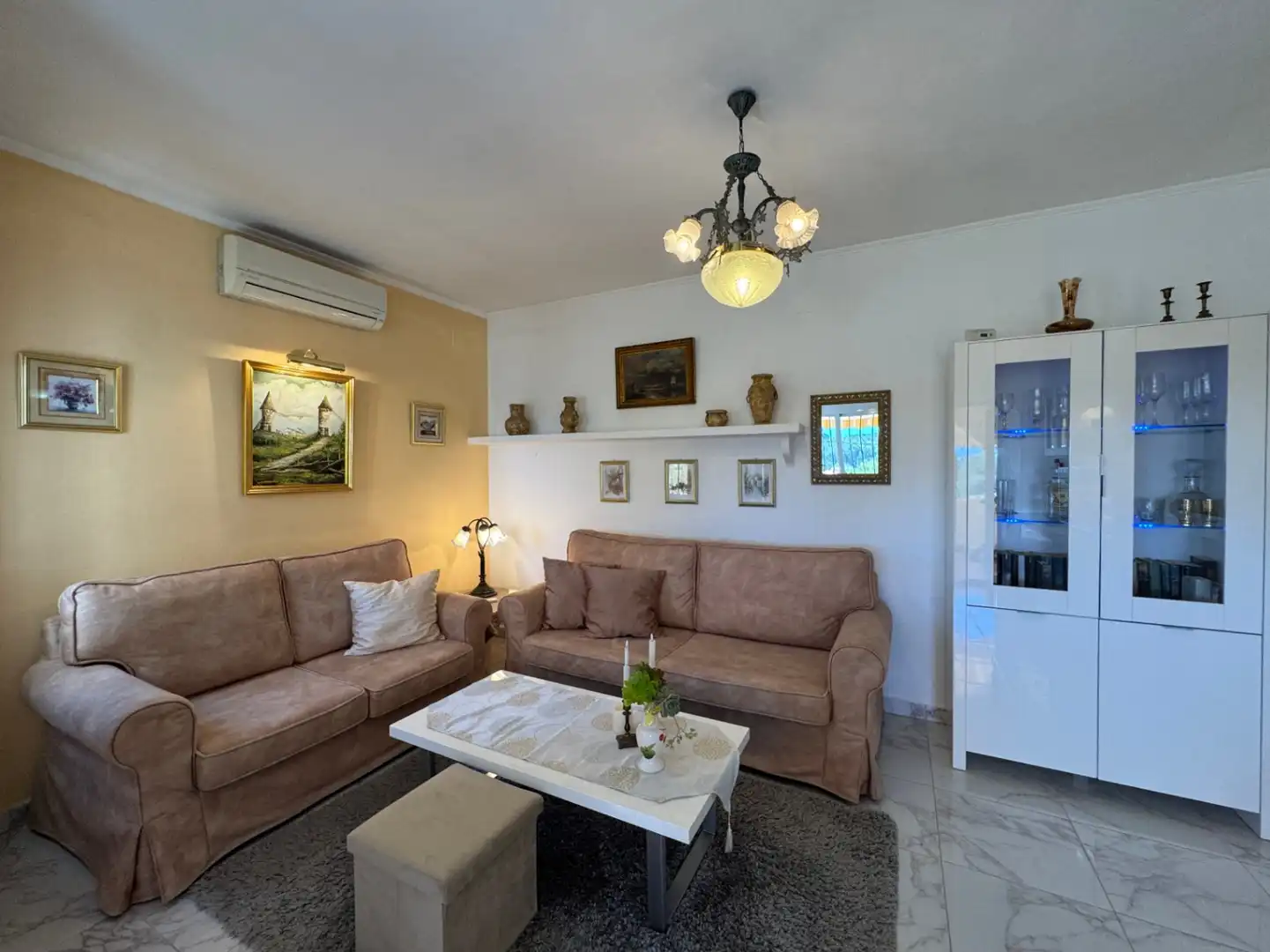 Sala d'estar de Apartament en venda en Teulada amb Aire condicionat, Calefacció i Terrassa