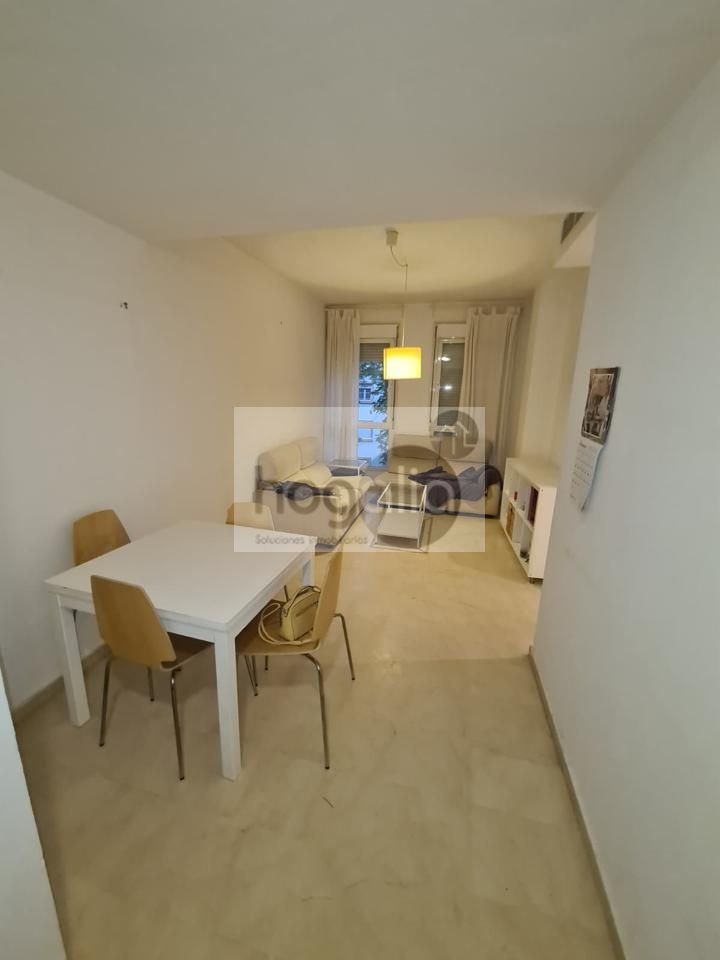 Sala d'estar de Pis de lloguer en  Sevilla Capital amb Aire condicionat, Piscina i Moblat