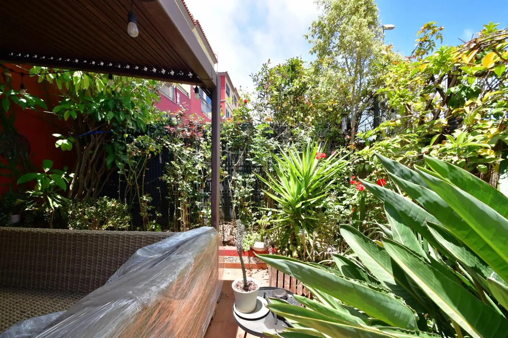 Terraza de Casa adosada de alquiler en San Cristóbal de la Laguna con Aire acondicionado, Calefacción y Jardín privado