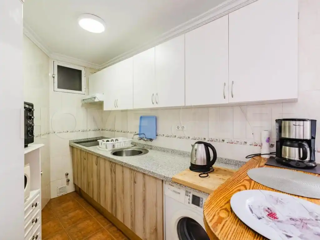 Kitchen of Flat for sale in Benalmádena  with Air Conditioner, Private garden and Terrace