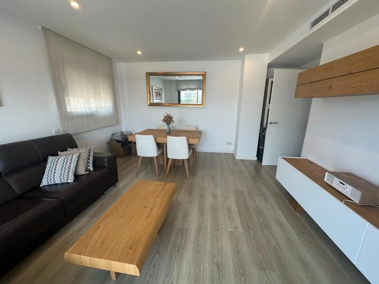 Sala de estar de Piso de alquiler en Badalona con Calefacción, Parquet y Trastero