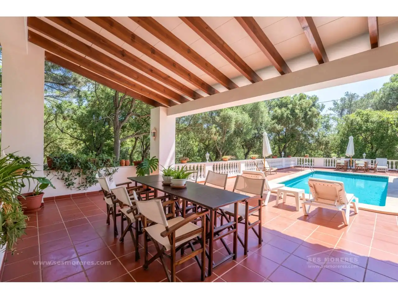 Terrassa de Finca rústica en venda en Es Mercadal amb Aire condicionat, Jardí privat i Terrassa