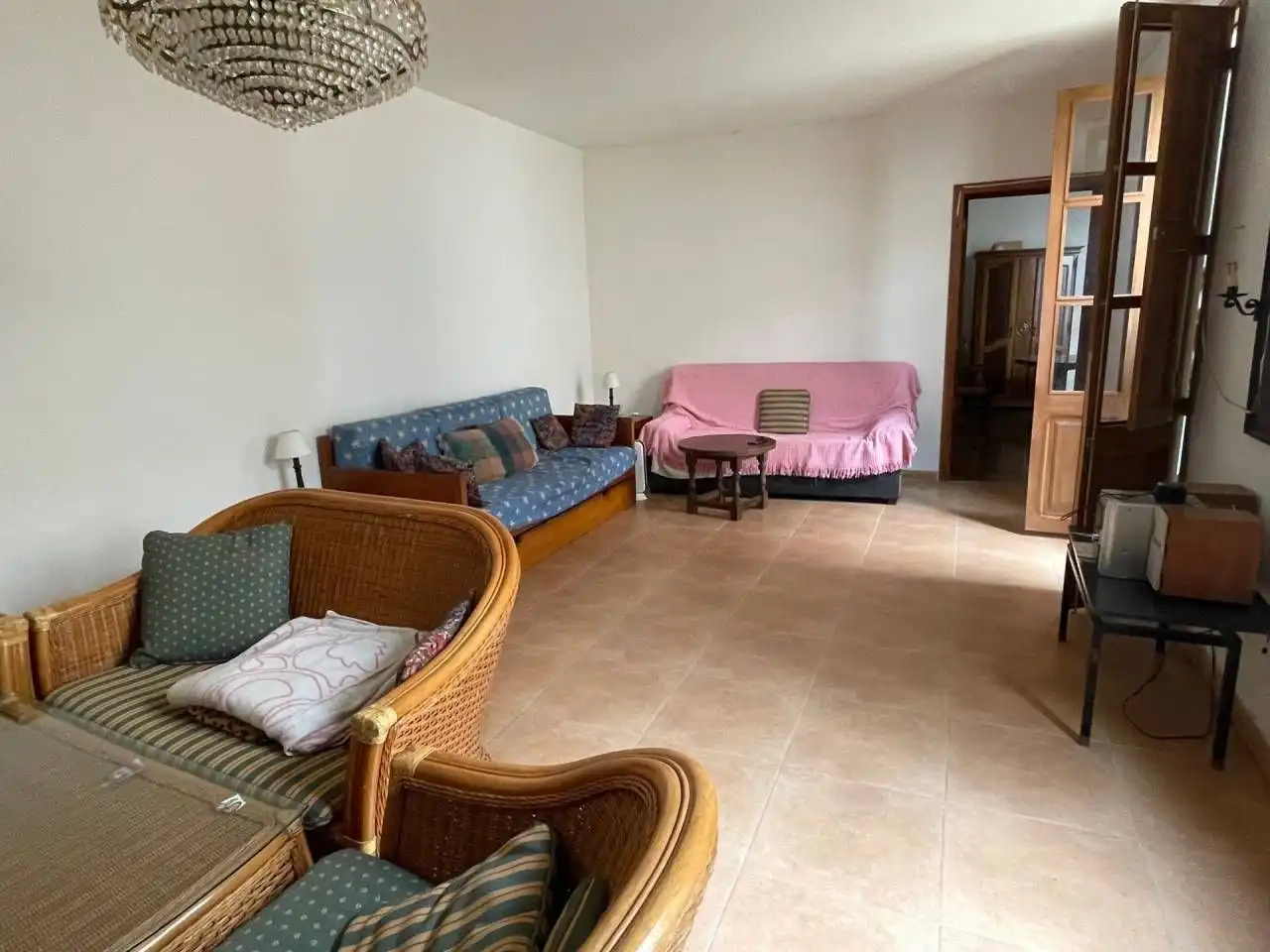 Sala d'estar de Casa o xalet en venda en Sa Pobla amb Terrassa i Moblat