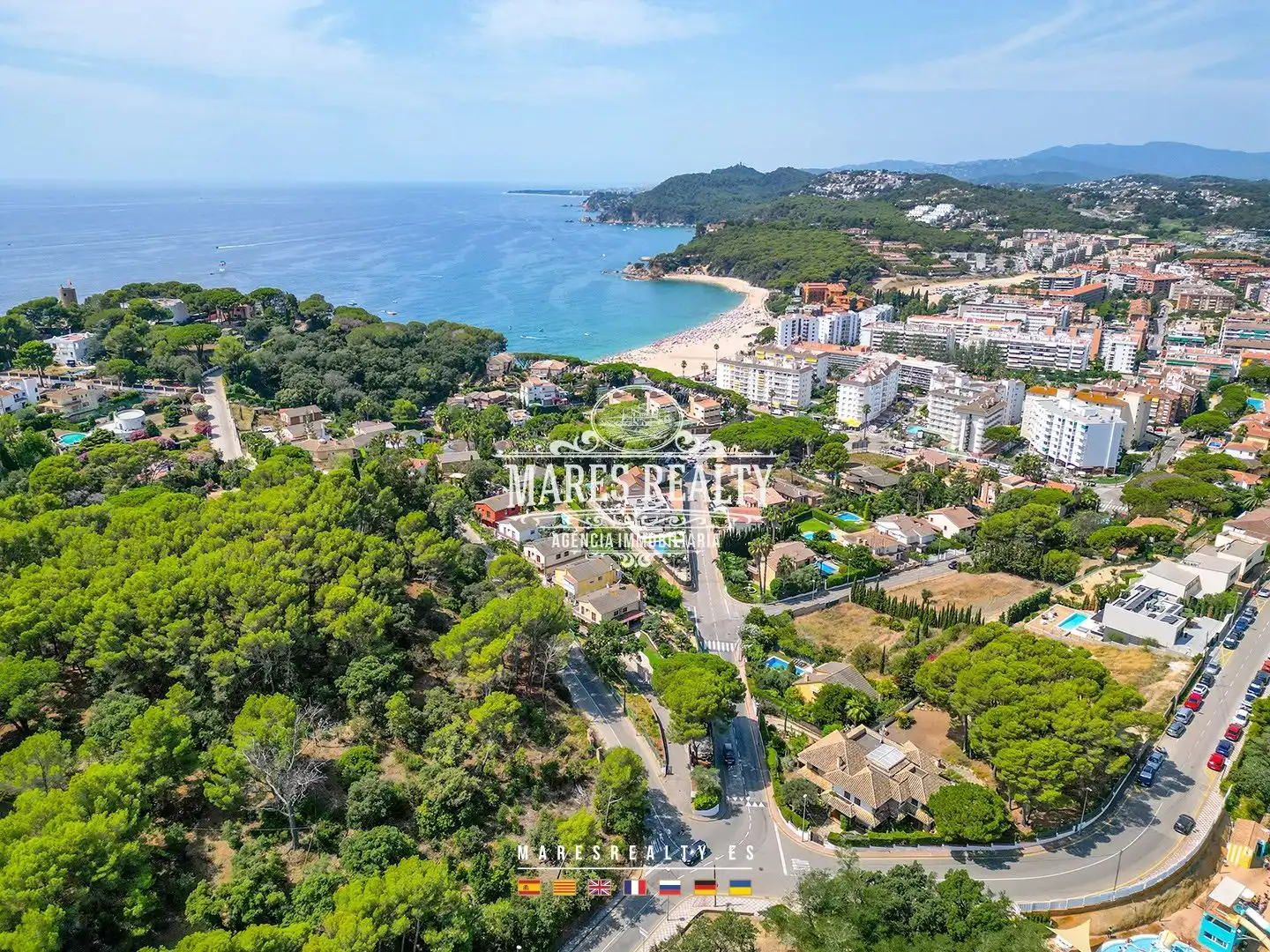 Außenansicht von Haus oder Chalet zum Verkauf in Lloret de Mar mit Klimaanlage, Heizung und Privatgarten