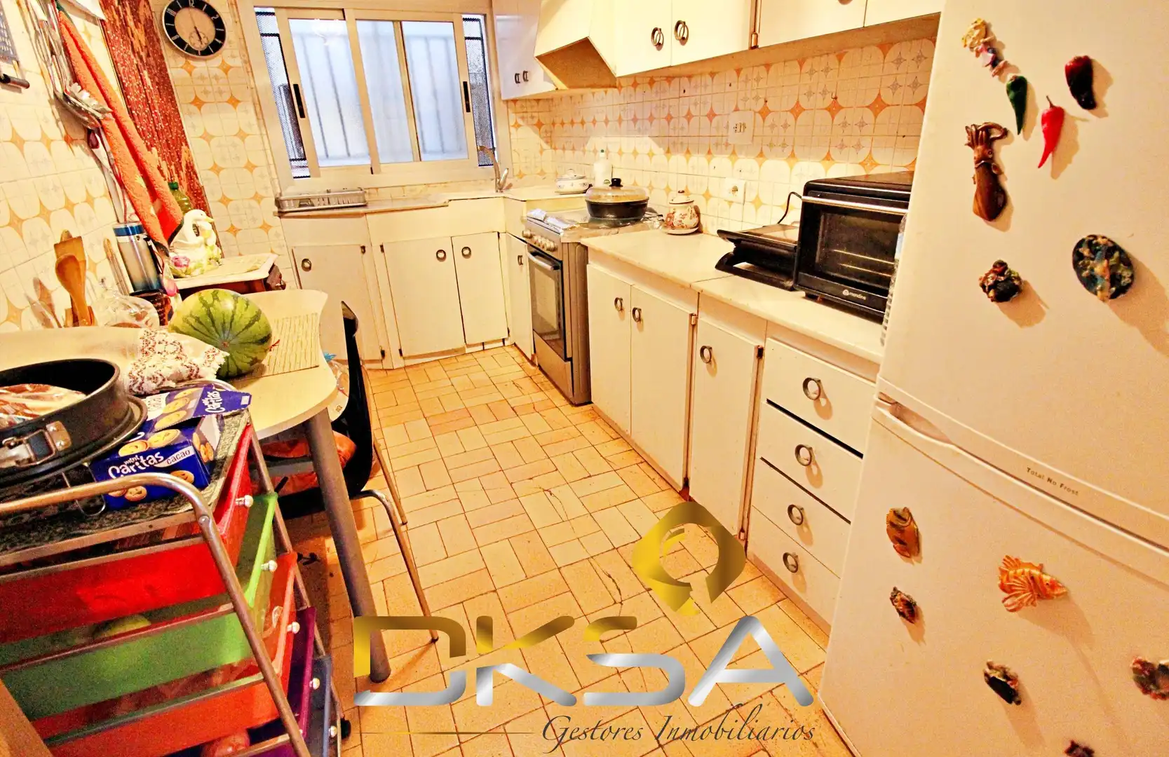 Cocina de Piso en venta en Castellón de la Plana / Castelló de la Plana con Terraza, Amueblado y Balcón
