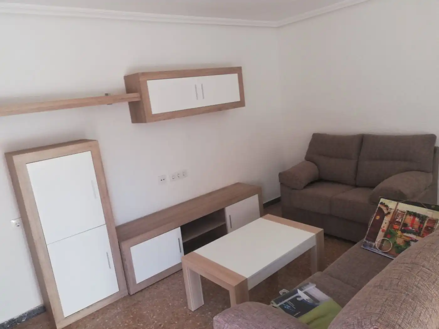 Living room of Flat for share in Alcoy / Alcoi  with Heating, Furnished and Balcony