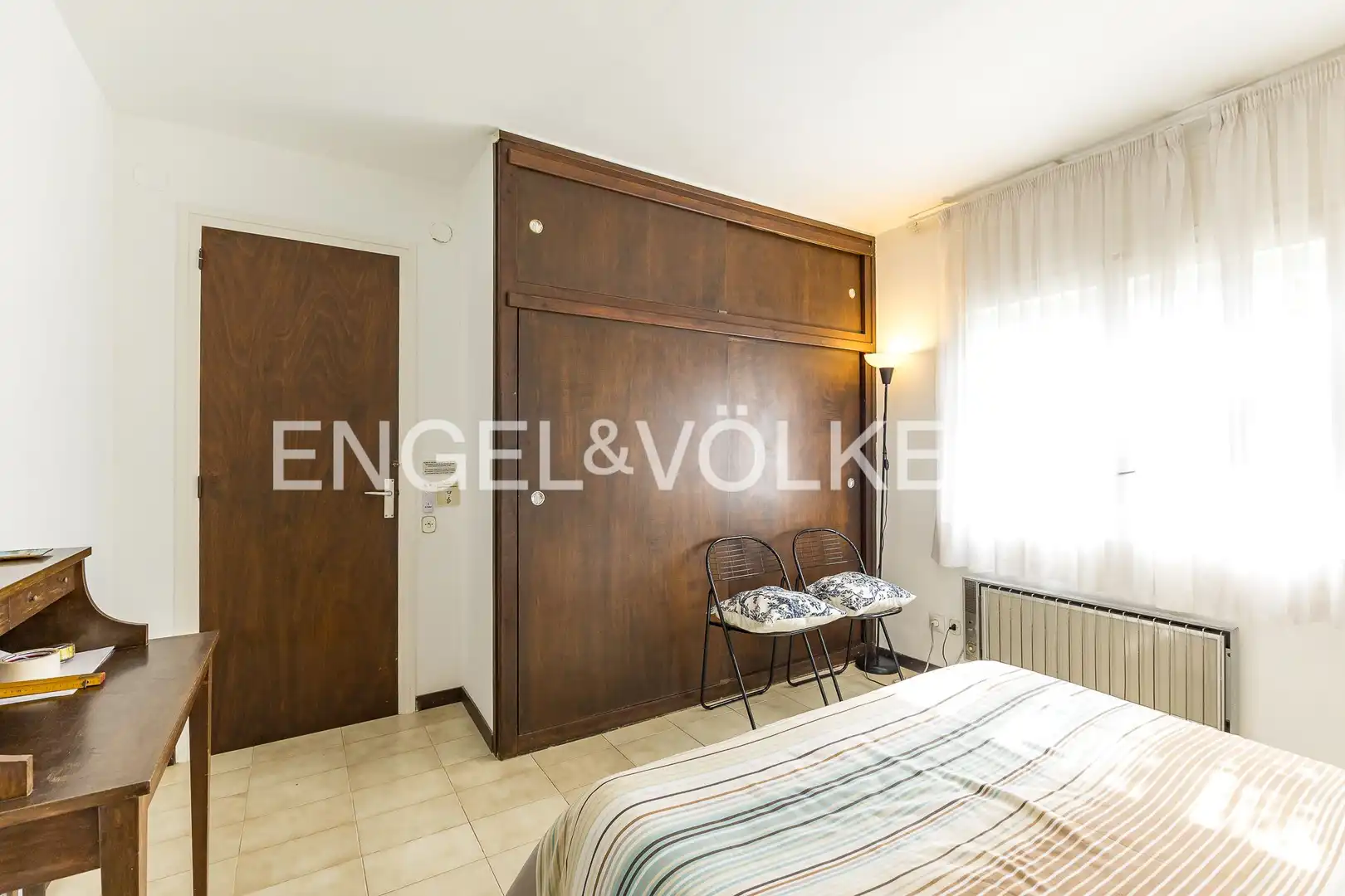 Schlafzimmer von Wohnung zur Miete in Cubelles mit Klimaanlage, Heizung und Privatgarten