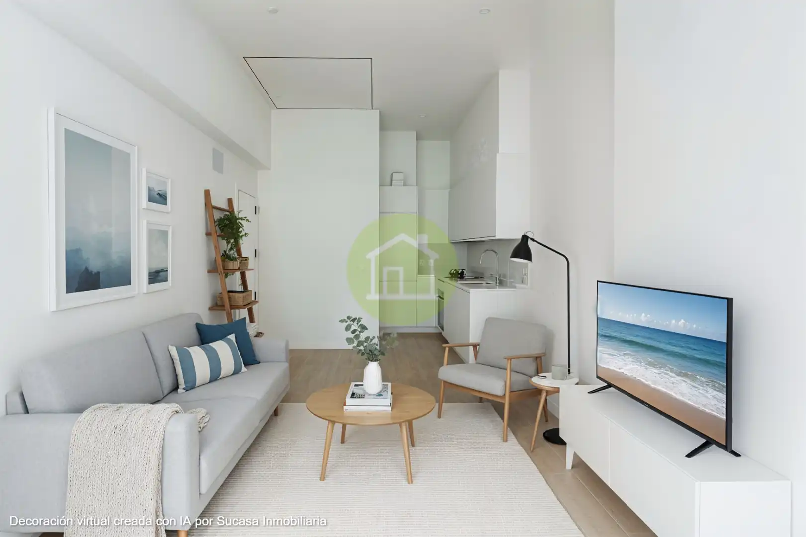 Sala d'estar de Àtic en venda en A Coruña Capital  amb Calefacció, Forn i Microones