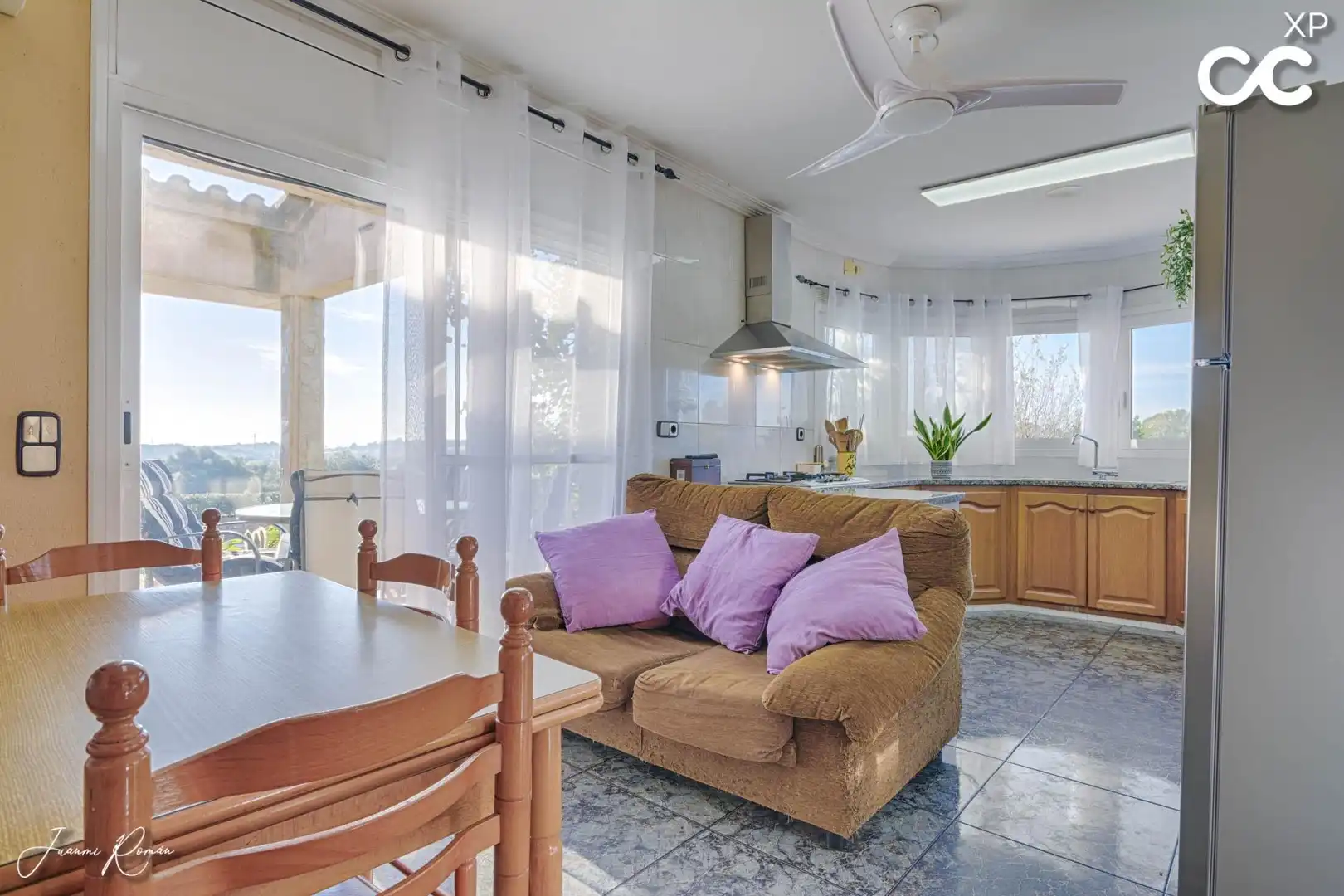 Living room of Houses for sale in Pedret i Marzà  with Heating, Private garden and Terrace