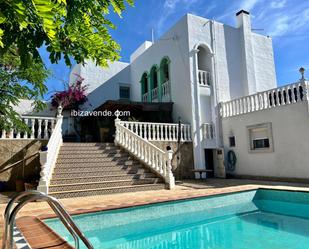 Exterior view of House or chalet for sale in Santa Eulària des Riu  with Air Conditioner, Heating and Terrace