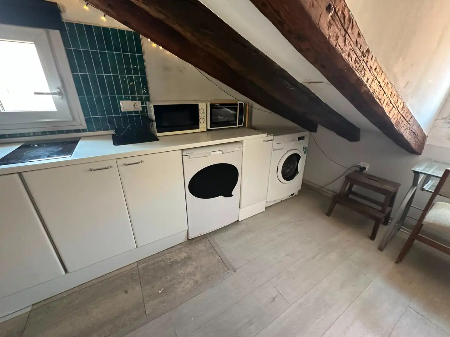 Küche von Wohnung zum Verkauf in Madrid mit Klimaanlage, Möbliert und Ofen