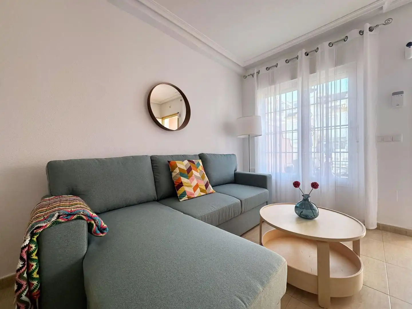 Wohnzimmer von Maisonette zur Miete in Pulpí mit Klimaanlage und Gemeinschaftspool