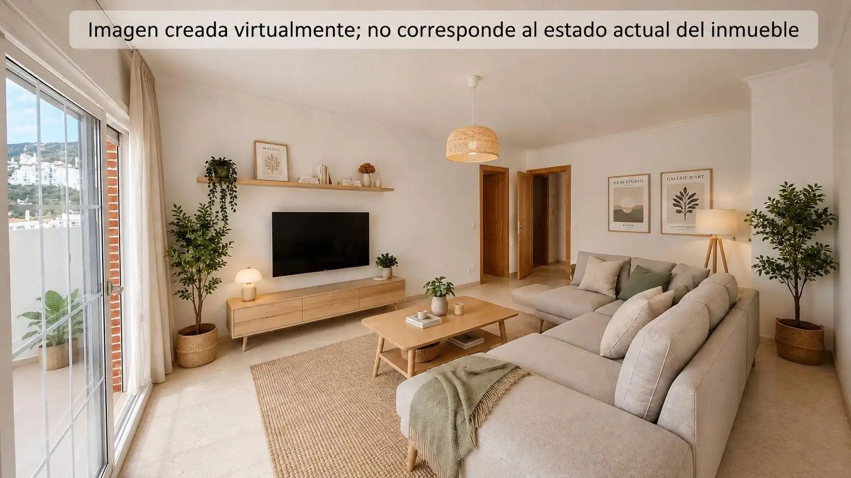 Sala de estar de Piso en venta en Benalmádena con Terraza